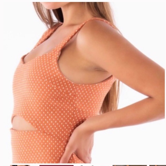 NEW First Monday Cutout Polka Dot Dress L - Picture 3 of 7